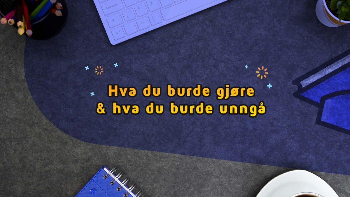 6 tips til å studere effektivt