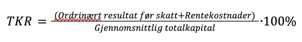 Totalkapitalrentabilitet utregning