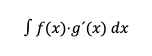 f(x)⋅g´(x) d(x)