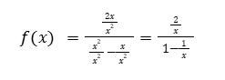 horisontal asymptote eksempel