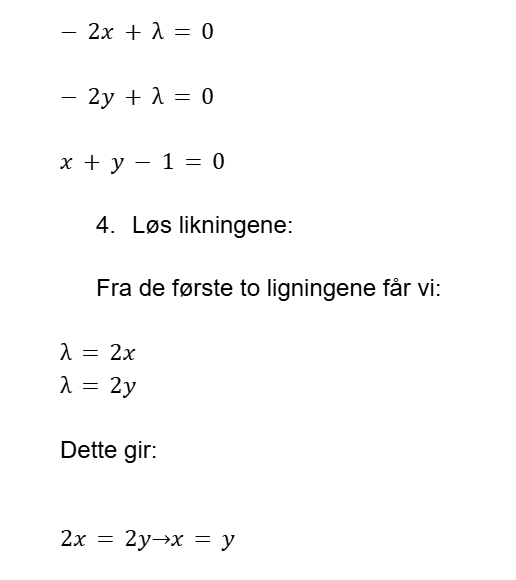 utregnings eksempel