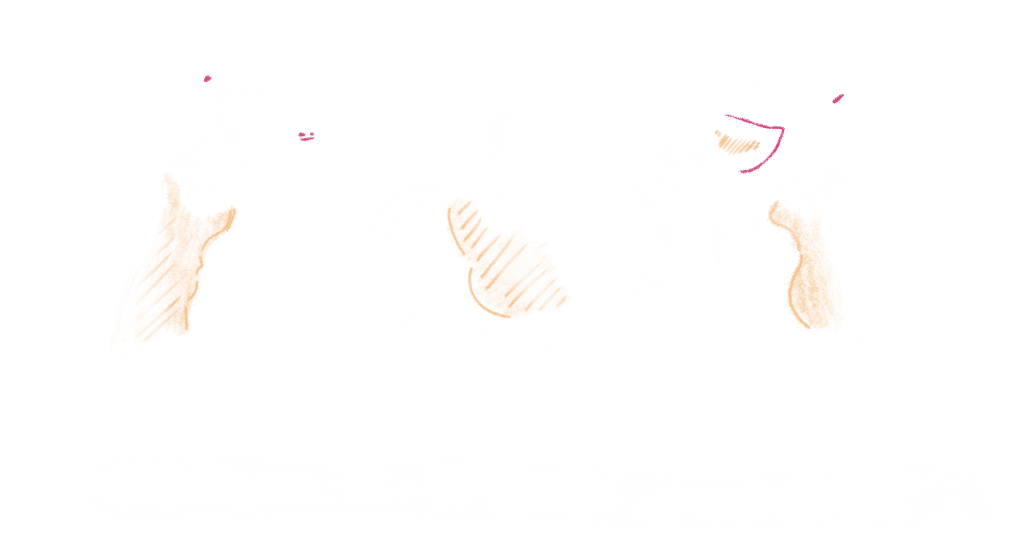 illustrasjon av huleboere og folk i jeger-samler-samfunn